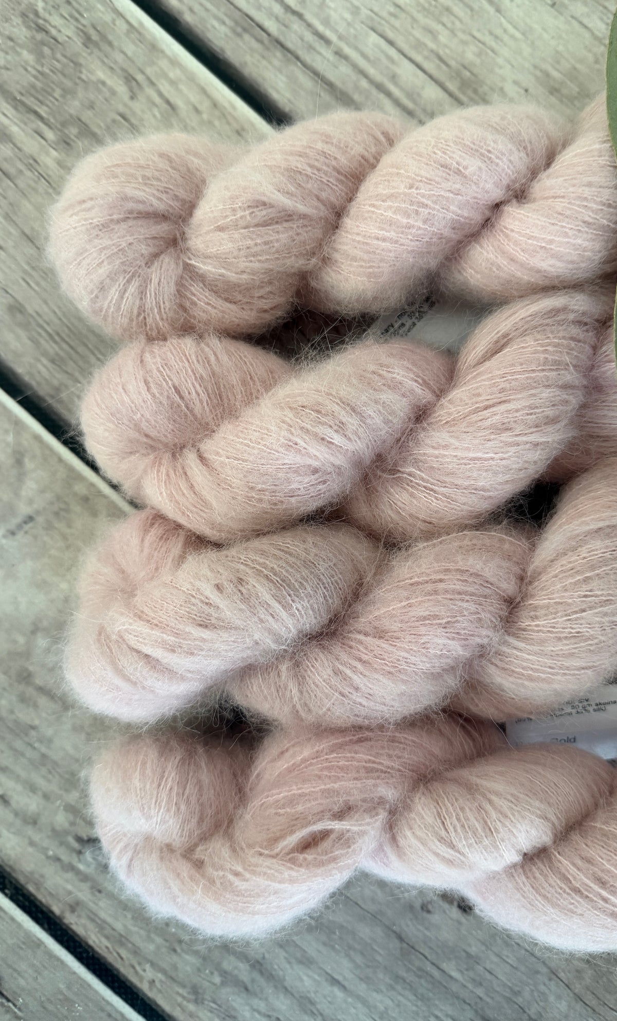 Rose Gold - 2 ply Suri/merino fluff - Rosemary