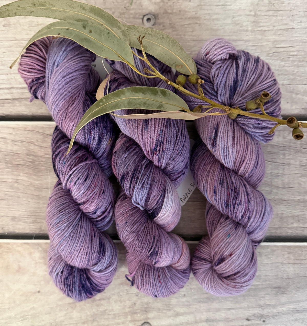 Purple Storm ooak - 4 ply merino/ nylon sock yarn- Darjeeling