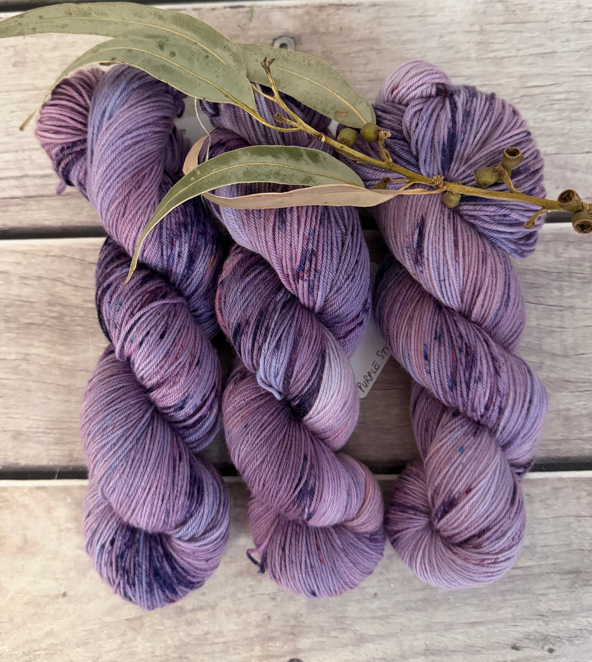 Purple Storm ooak - 4 ply merino/ nylon sock yarn- Darjeeling