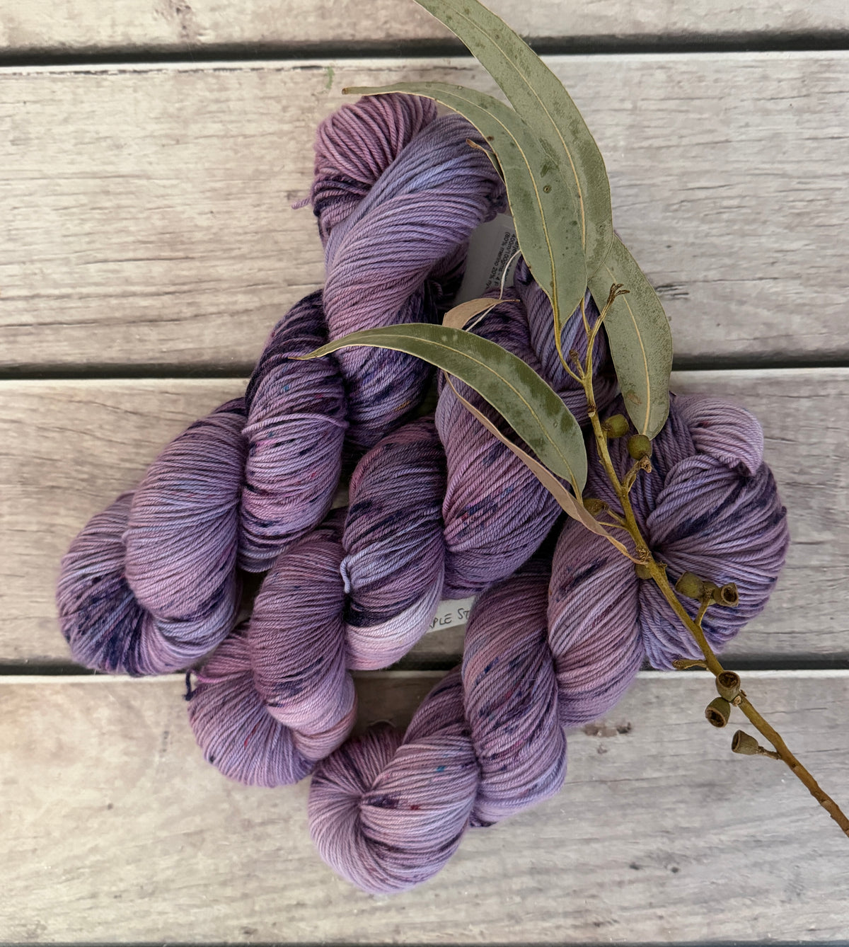 Purple Storm ooak - 4 ply merino/ nylon sock yarn- Darjeeling