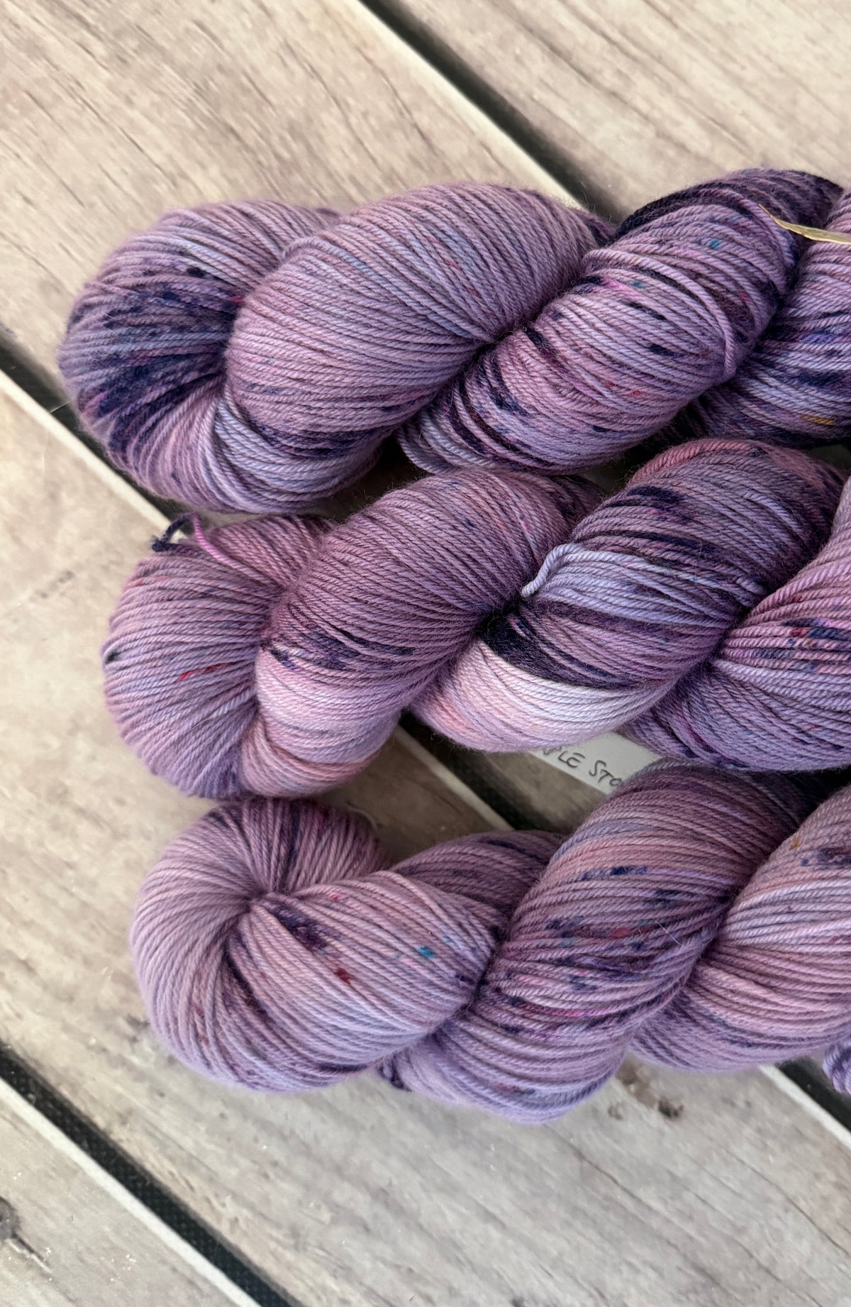 Purple Storm ooak - 4 ply merino/ nylon sock yarn- Darjeeling