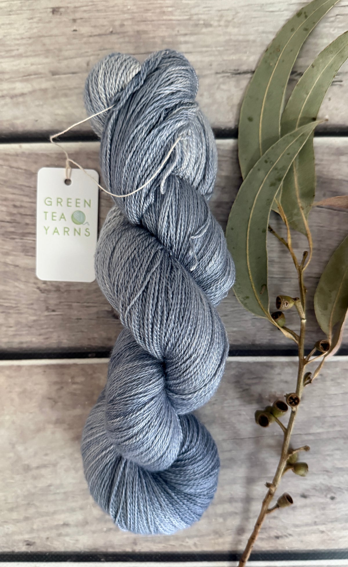 Carbon Copy ooak - 3 ply silk and merino - White Cloud heavy lace
