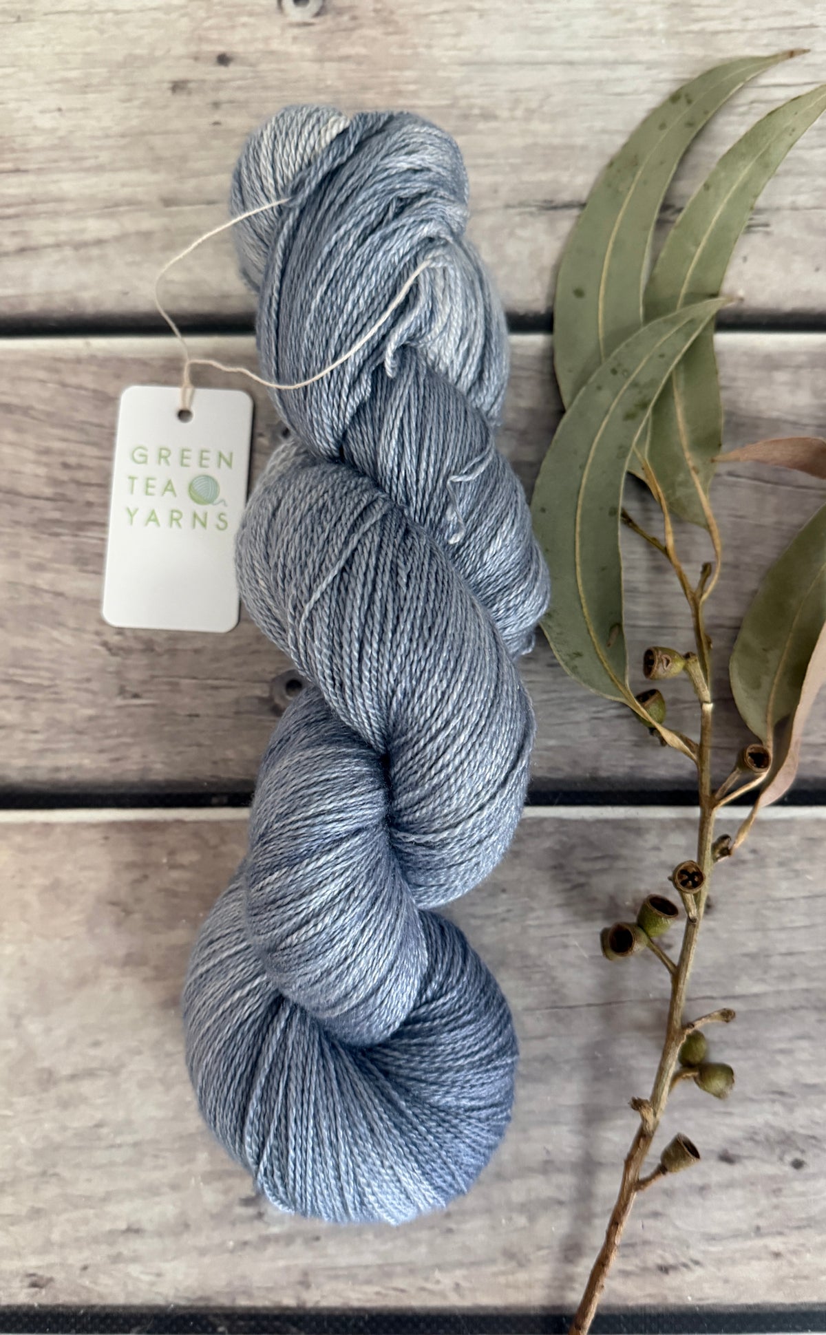 Carbon Copy ooak - 3 ply silk and merino - White Cloud heavy lace