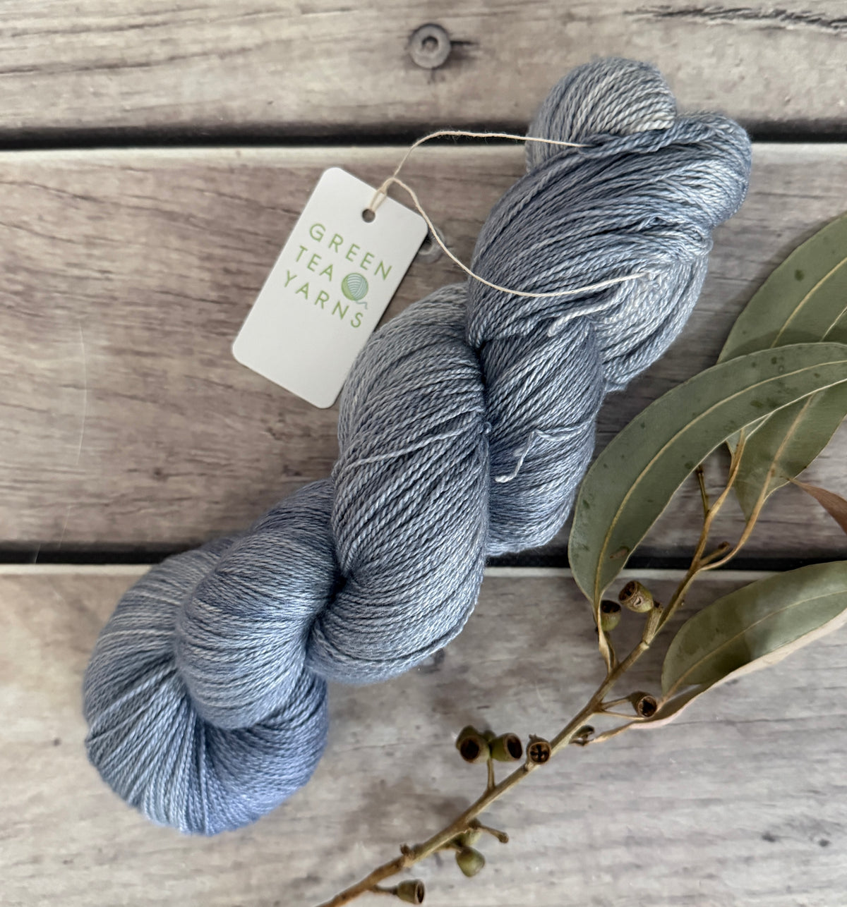 Carbon Copy ooak - 3 ply silk and merino - White Cloud heavy lace