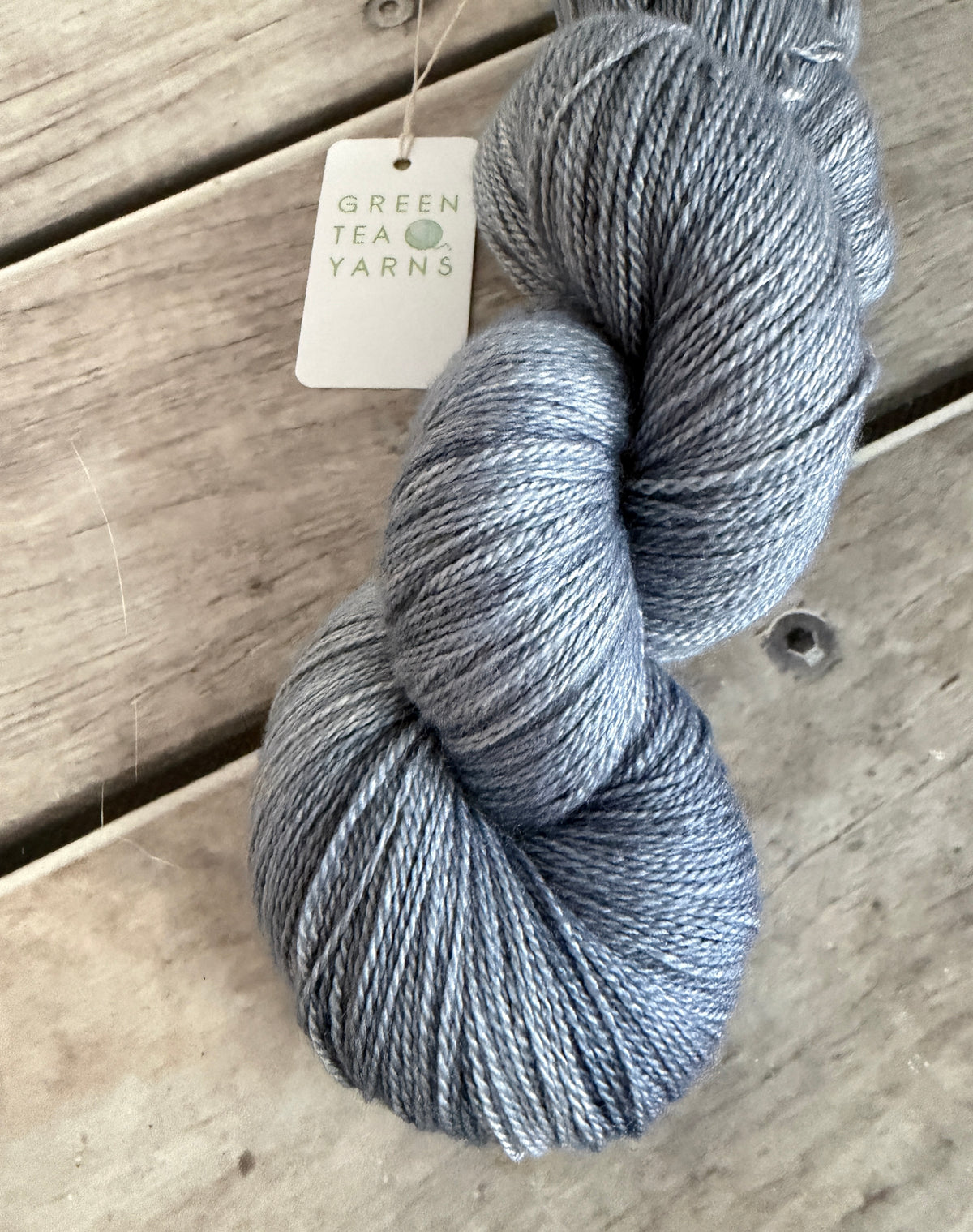 Carbon Copy ooak - 3 ply silk and merino - White Cloud heavy lace