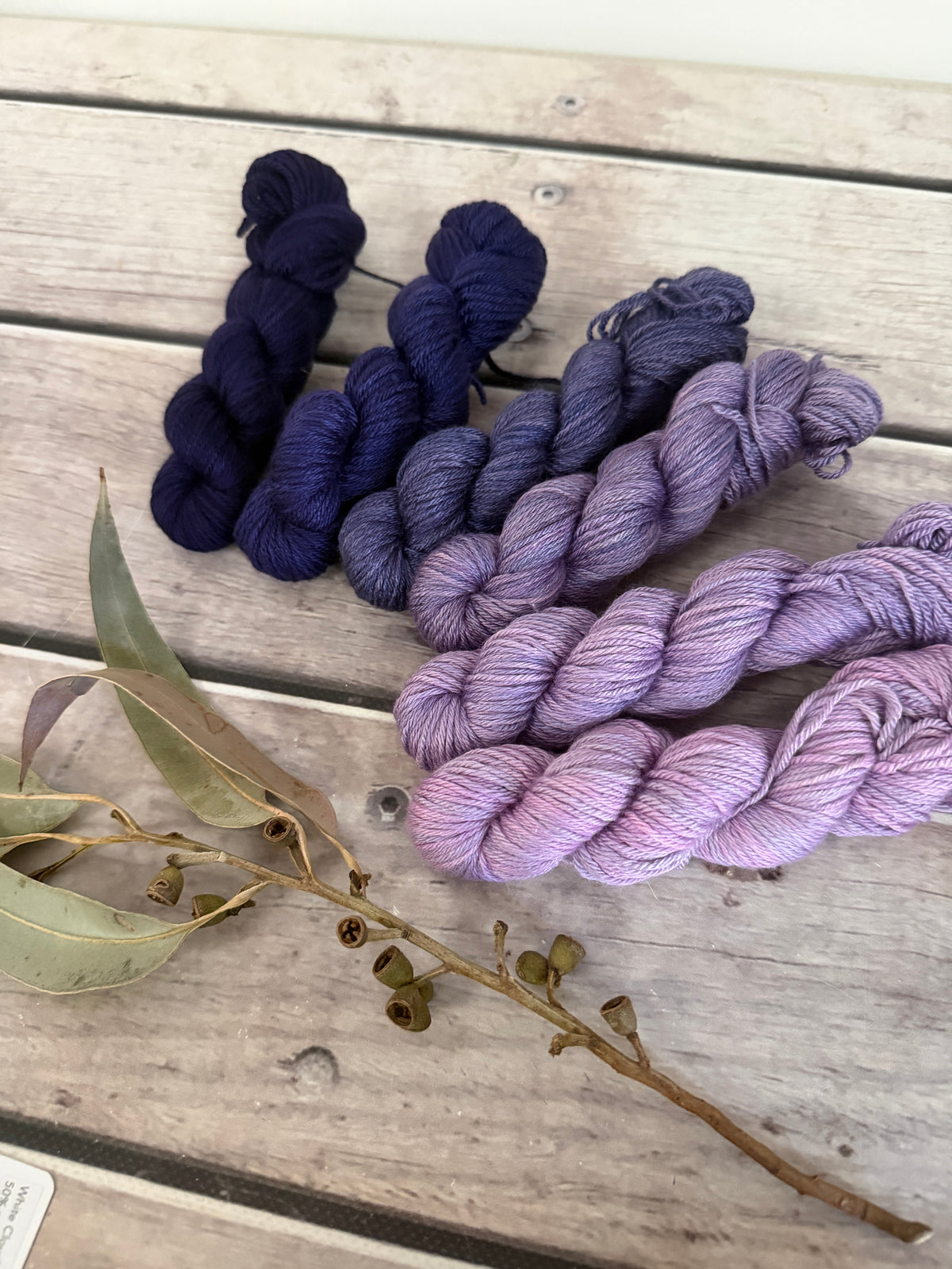 Knit for the Girls 2026 - Purple Fade - 6 x mini 20g skeins - Jasmine 4 ply