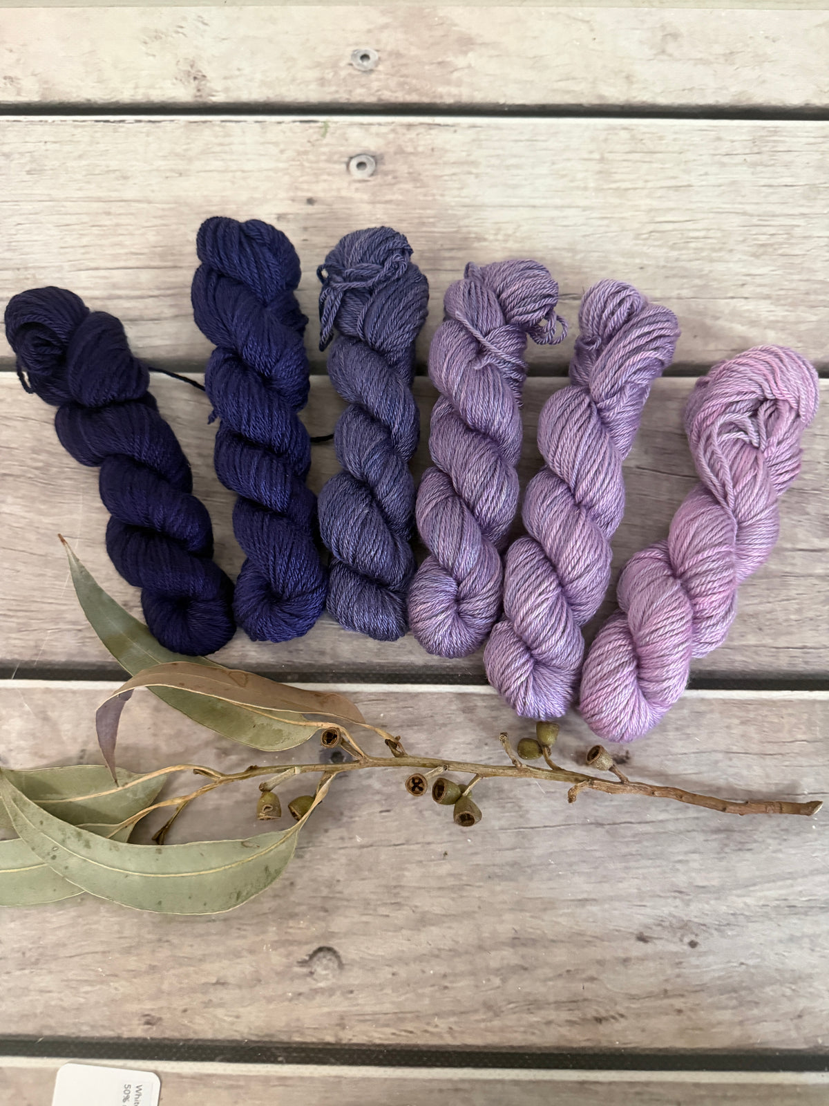 Knit for the Girls 2026 - Purple Fade - 6 x mini 20g skeins - Jasmine 4 ply