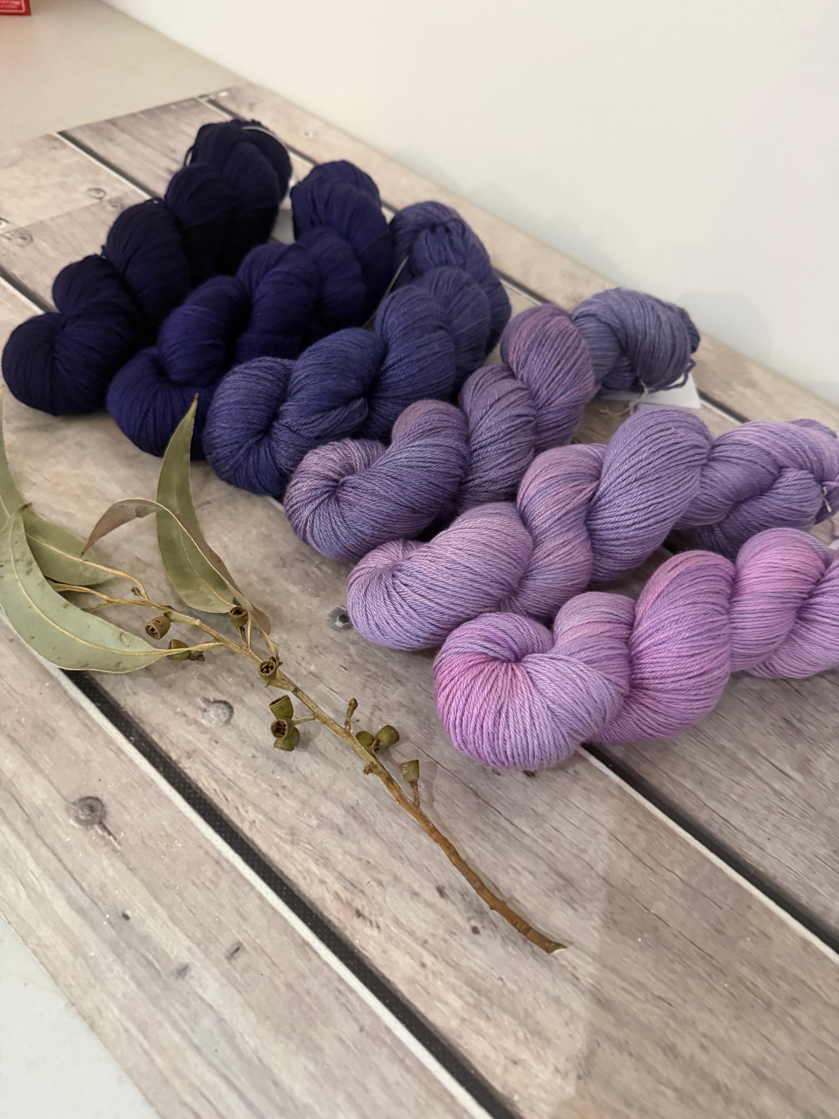 Knit for the Girls 2026 fade - 6 x full skeins - Jasmine 8 ply