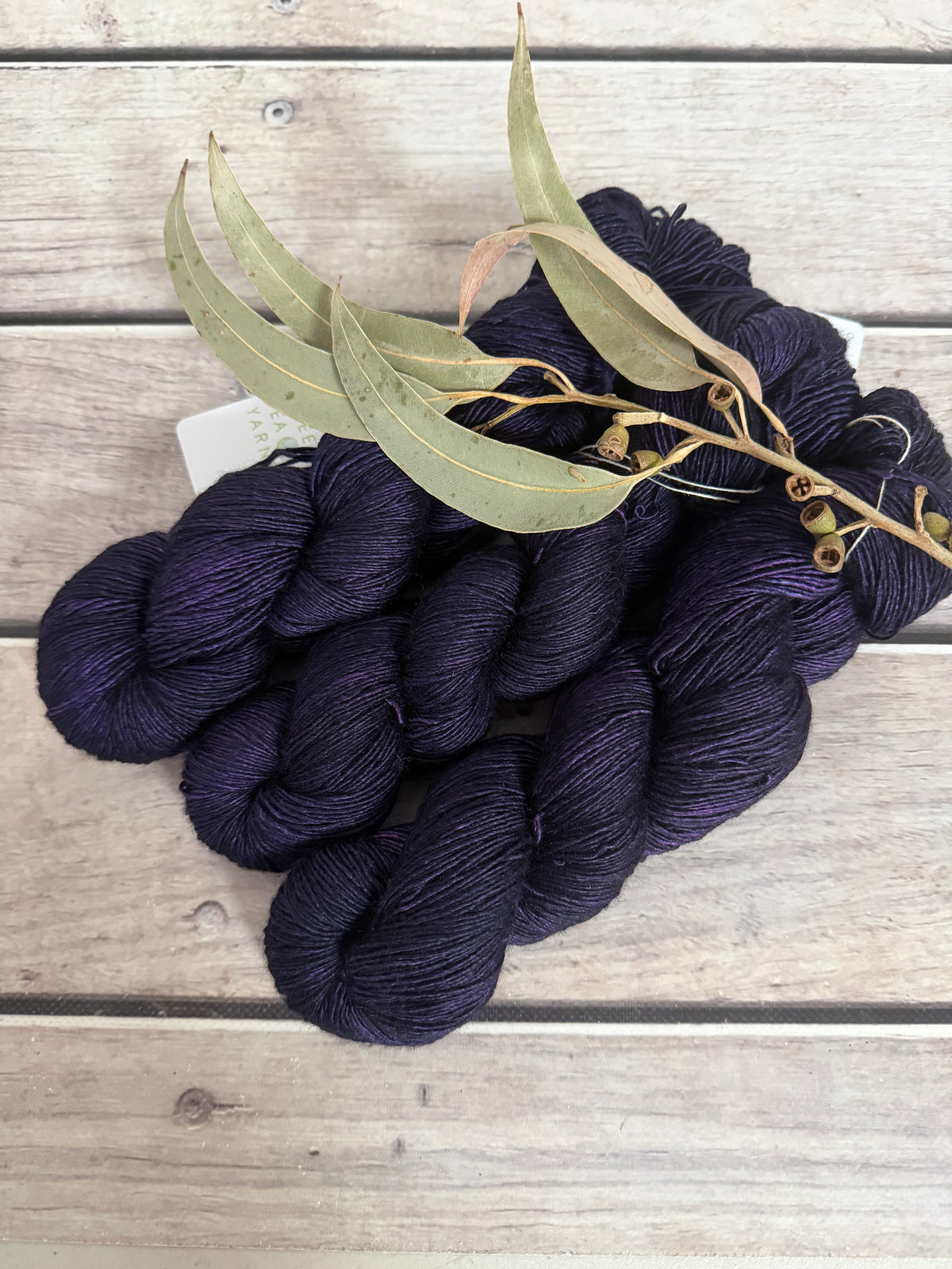 Percy's Purple -  Merino and Silk 4 ply single - Osmanthus