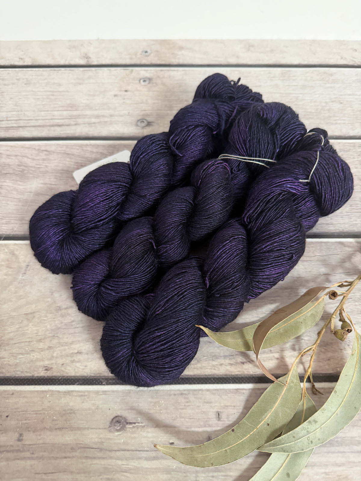 Percy's Purple -  Merino and Silk 4 ply single - Osmanthus