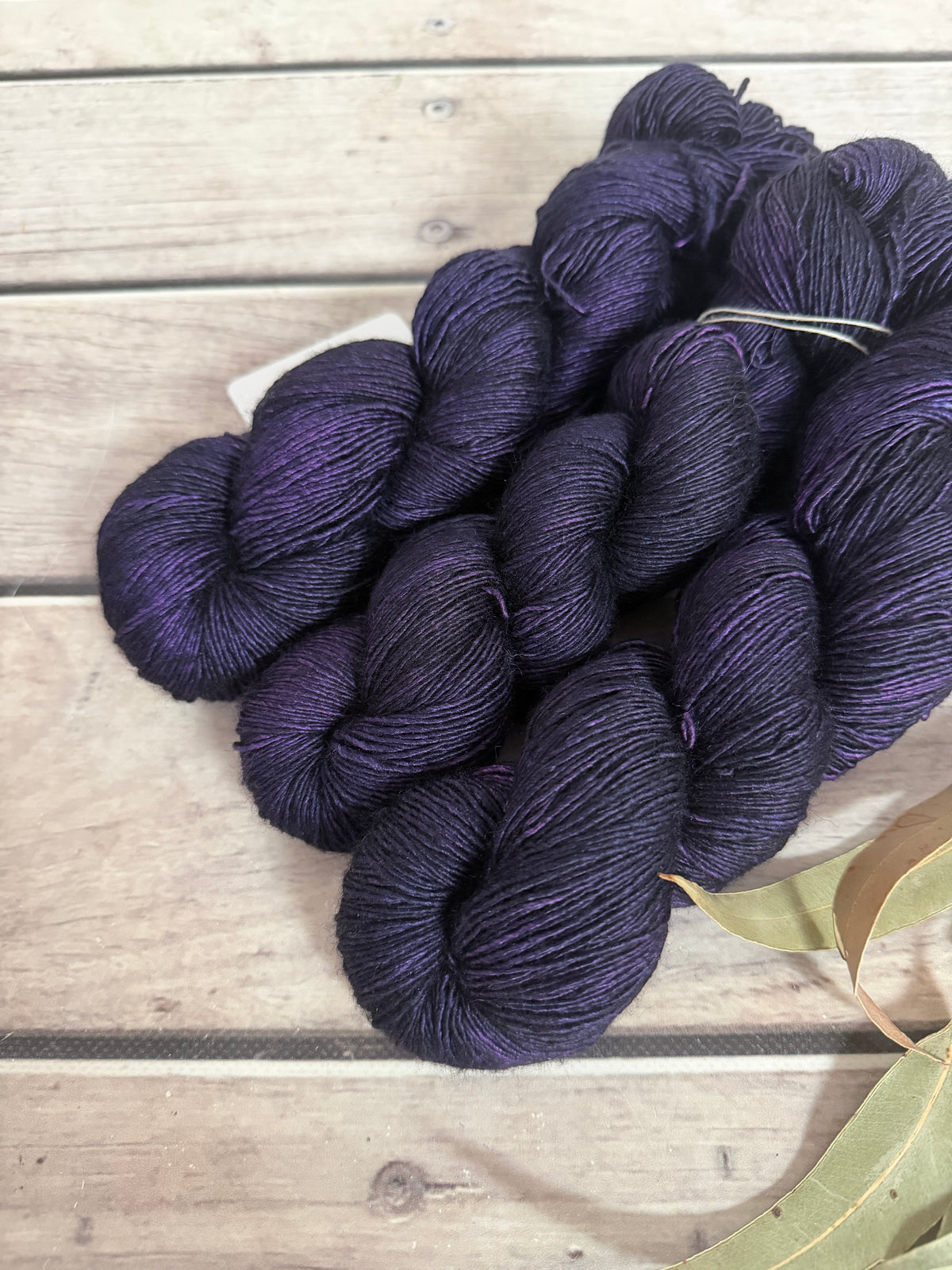 Percy's Purple -  Merino and Silk 4 ply single - Osmanthus