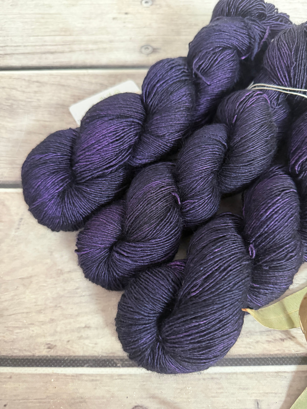 Percy's Purple -  Merino and Silk 4 ply single - Osmanthus