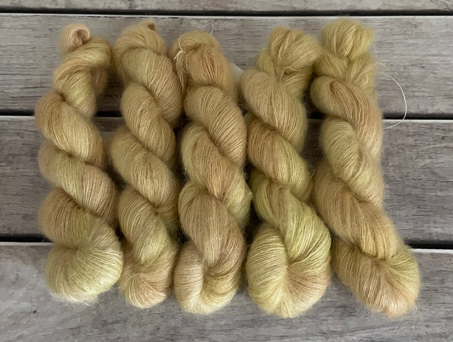 Wheaten - on Shui Yun Silk and Mohair - lace weight, 2 ply