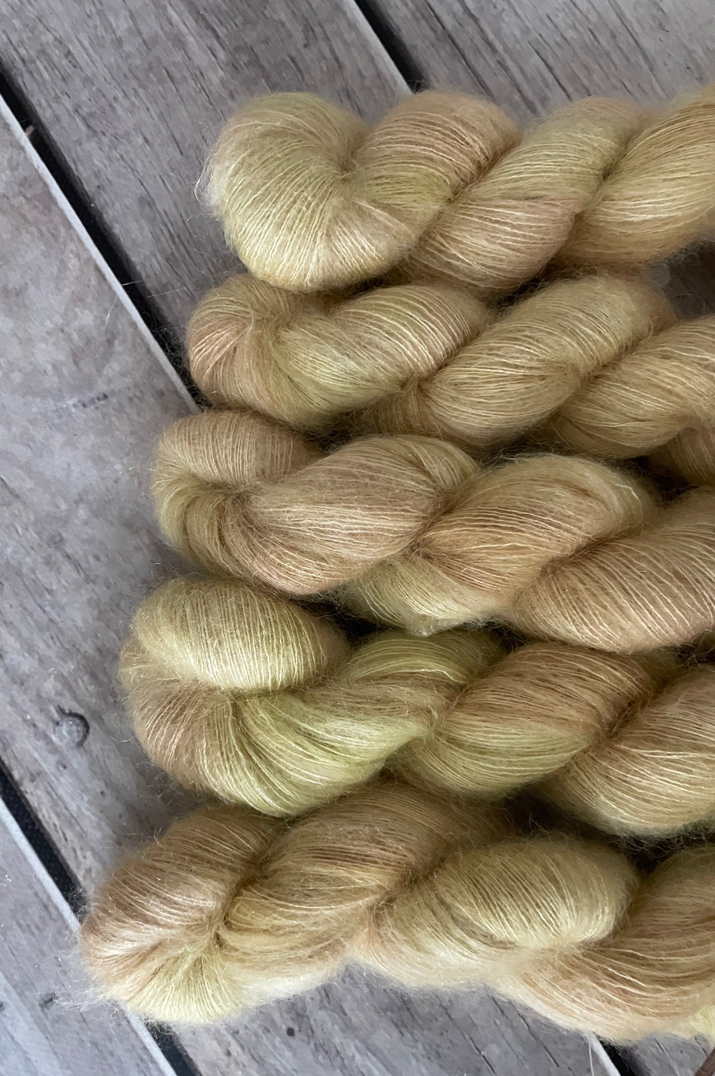 Wheaten - on Shui Yun Silk and Mohair - lace weight, 2 ply