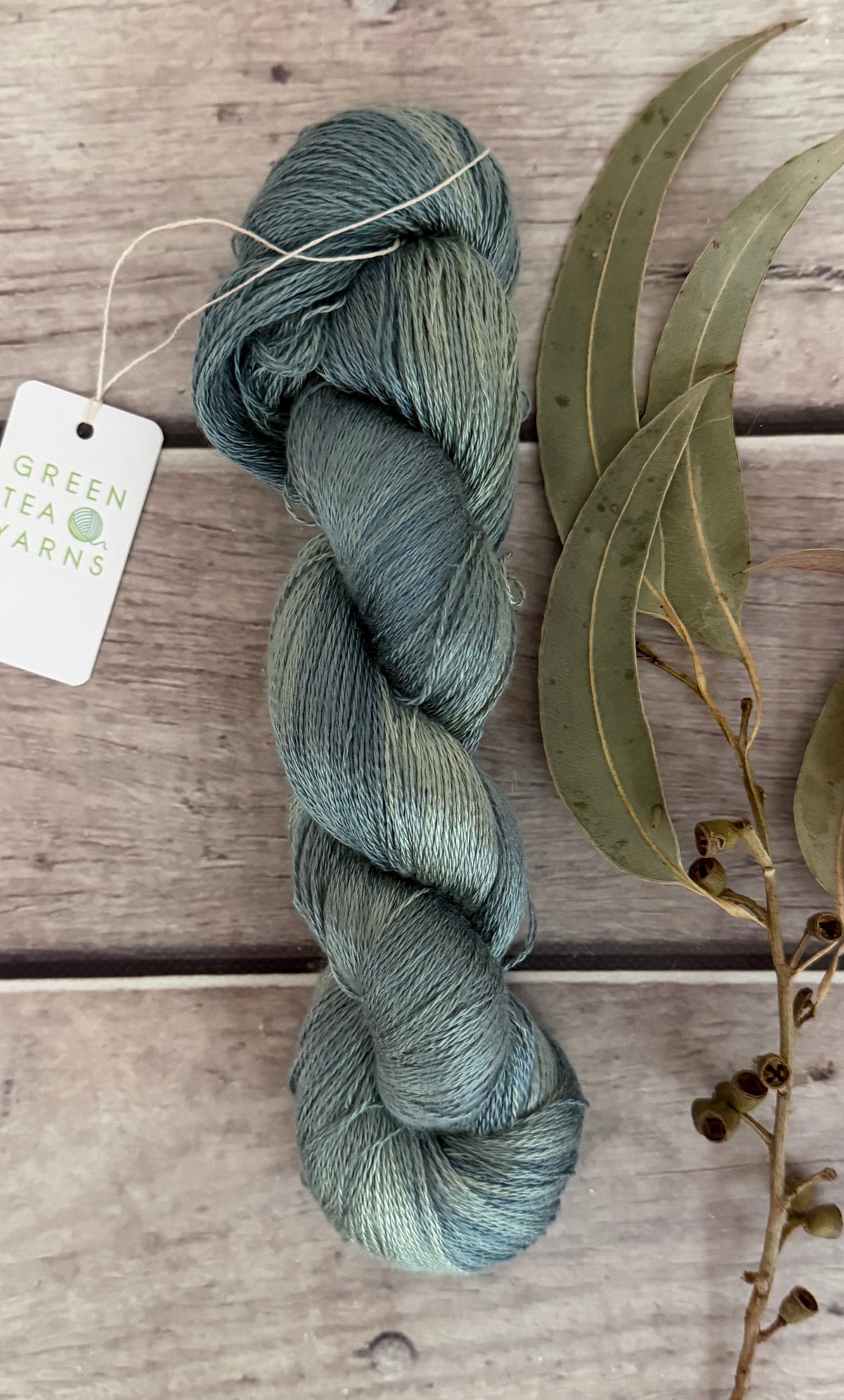 Wet Slate - 2 ply in Mulberry silk - Pekoe (l)