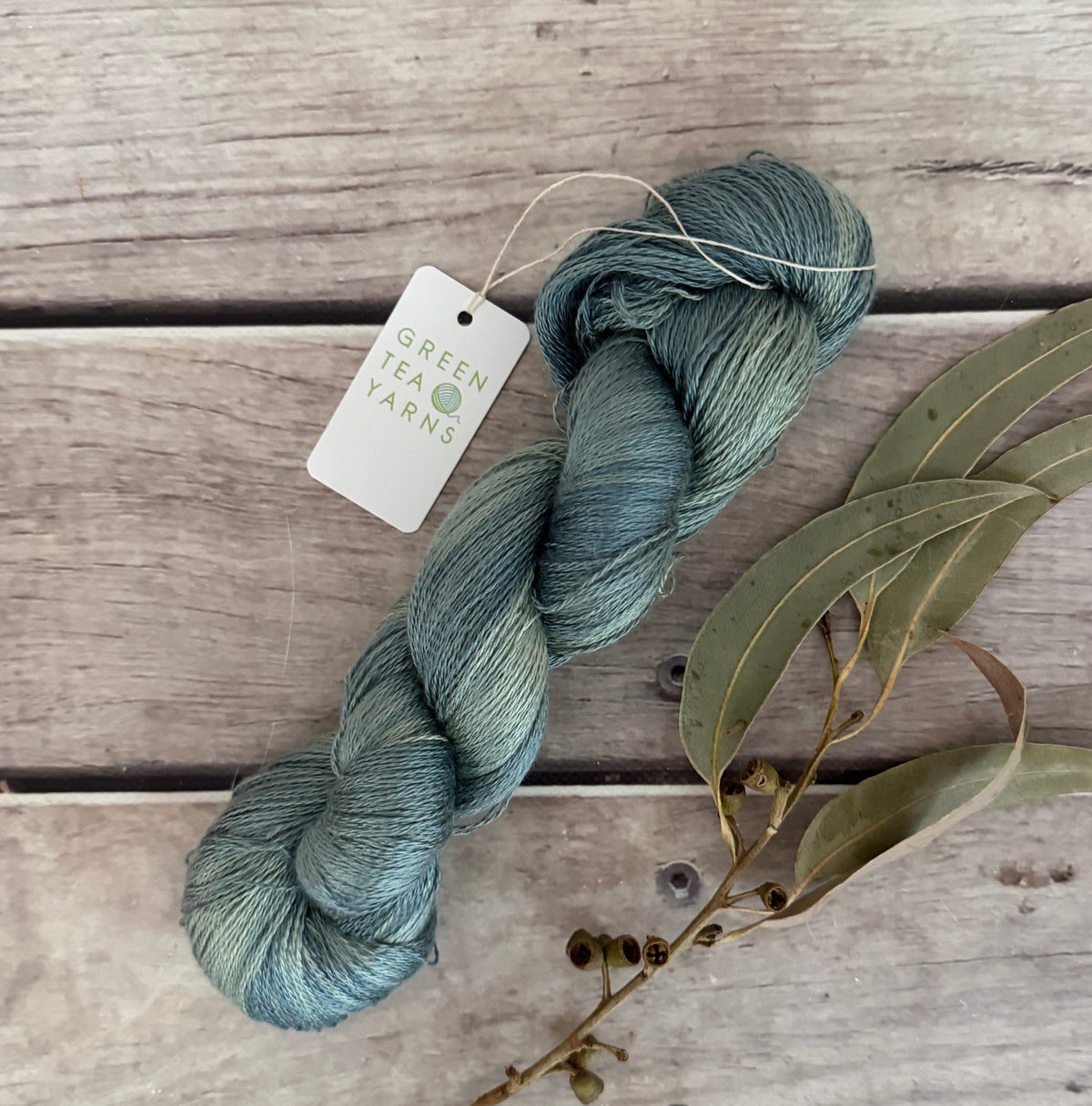 Wet Slate - 2 ply in Mulberry silk - Pekoe (l)