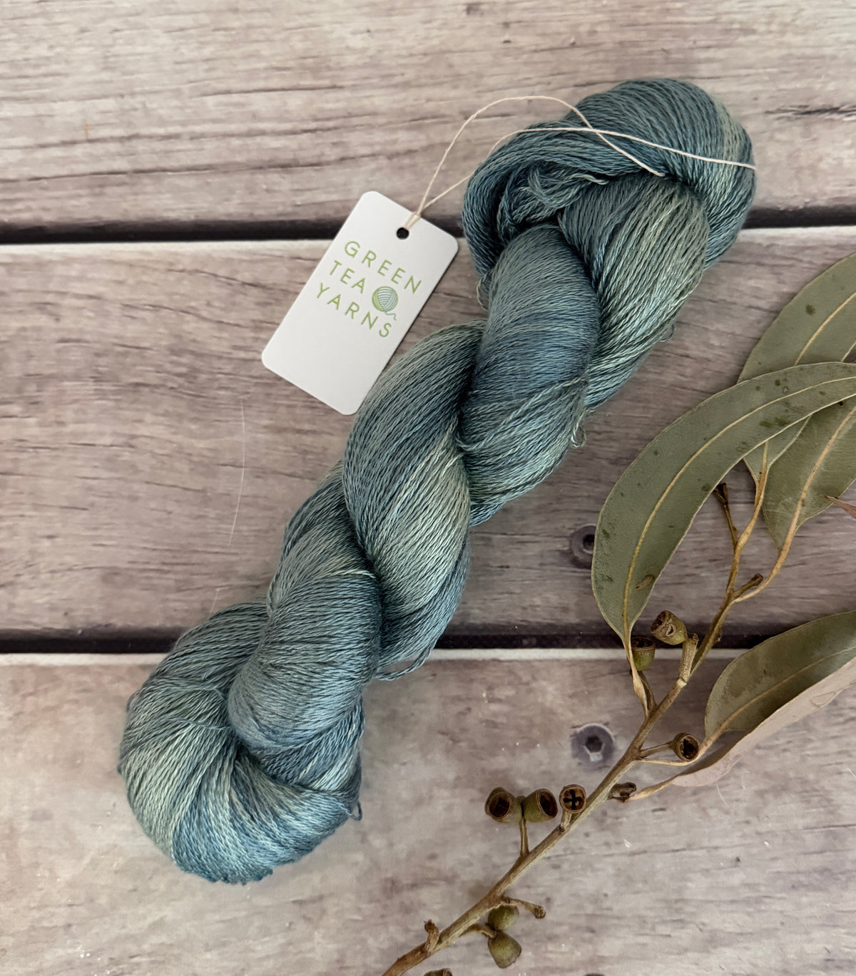 Wet Slate - 2 ply in Mulberry silk - Pekoe (l)