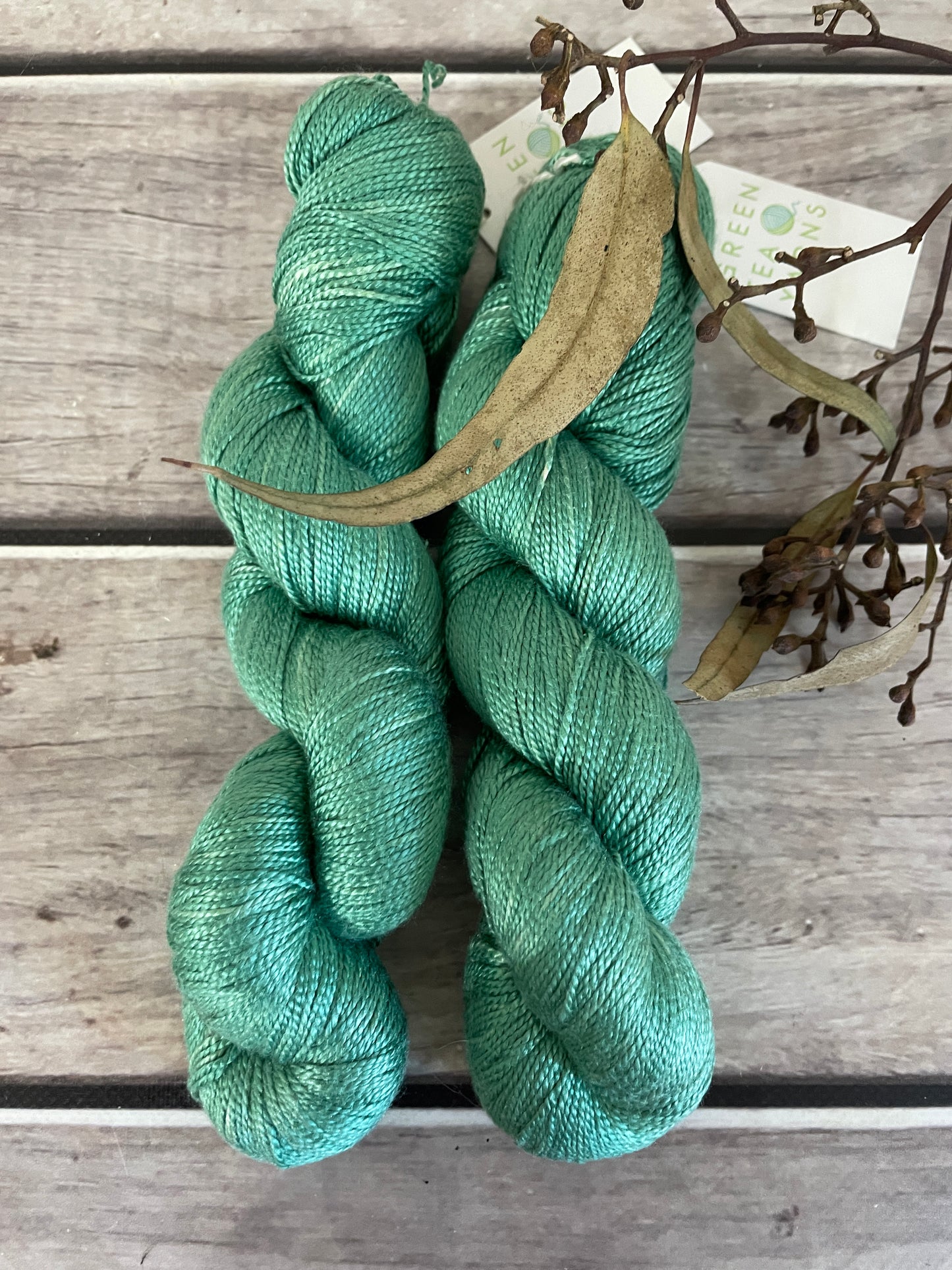 Emerald Bay Light ooak - 4 ply silk  - Ginseng f