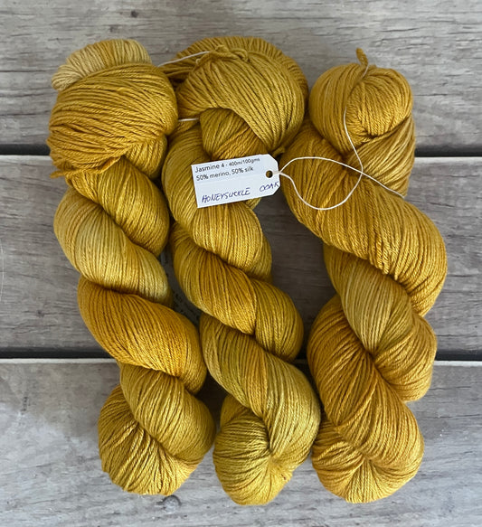 Honeysuckle ooak - Merino/silk - 4 Ply - Jasmine