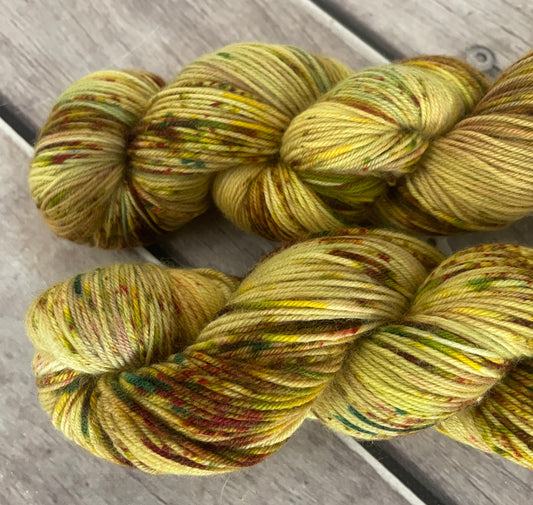 Mixed Spices ooak - sock yarn in merino and nylon - Darjeeling