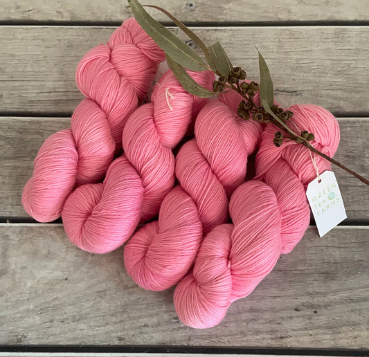 Roseate Emperor Moth #2 - Darjeeling sock yarn - 4 ply