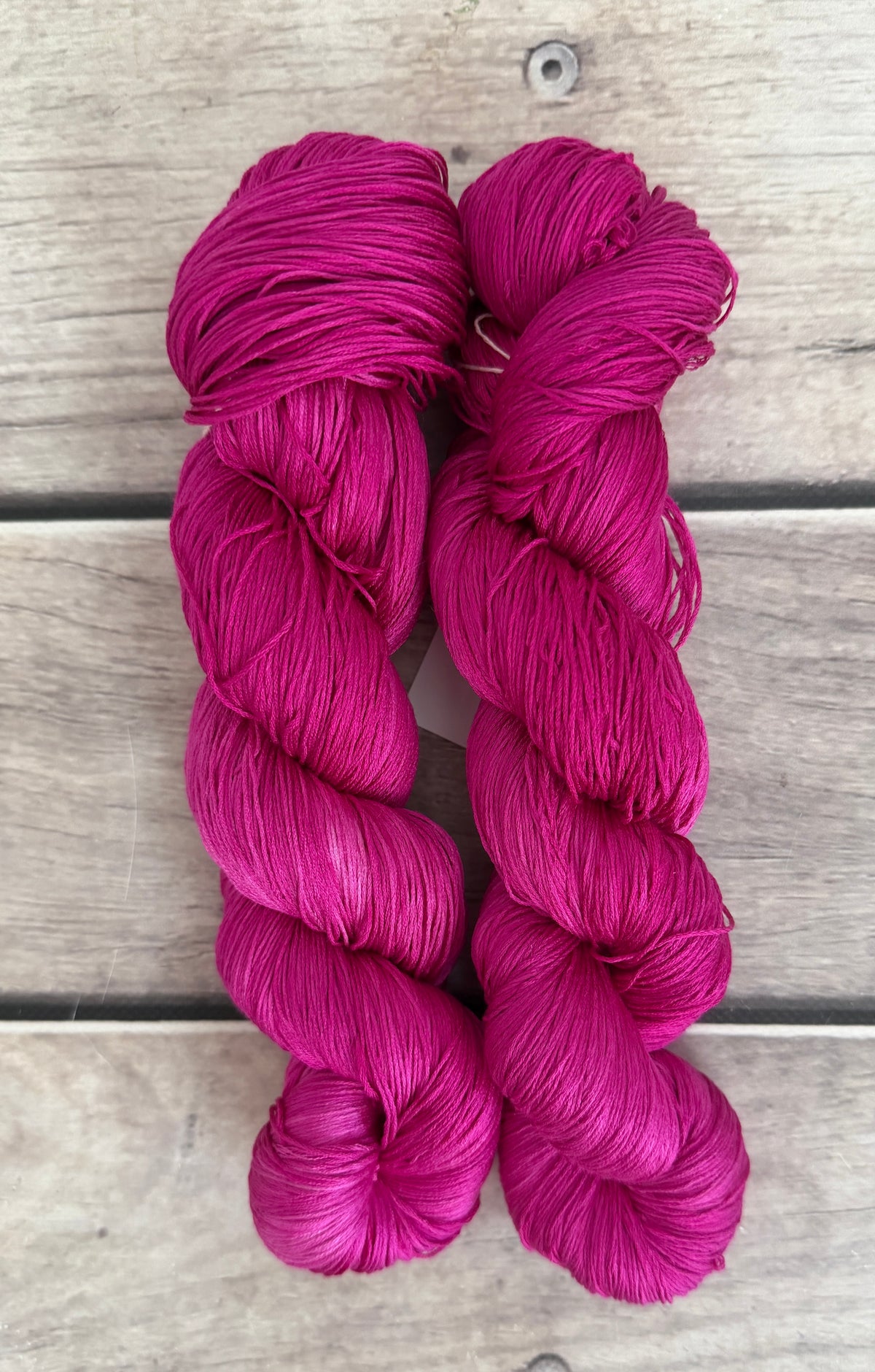 Dragonfruit - lace weight Mulberry silk - Rainflower lace