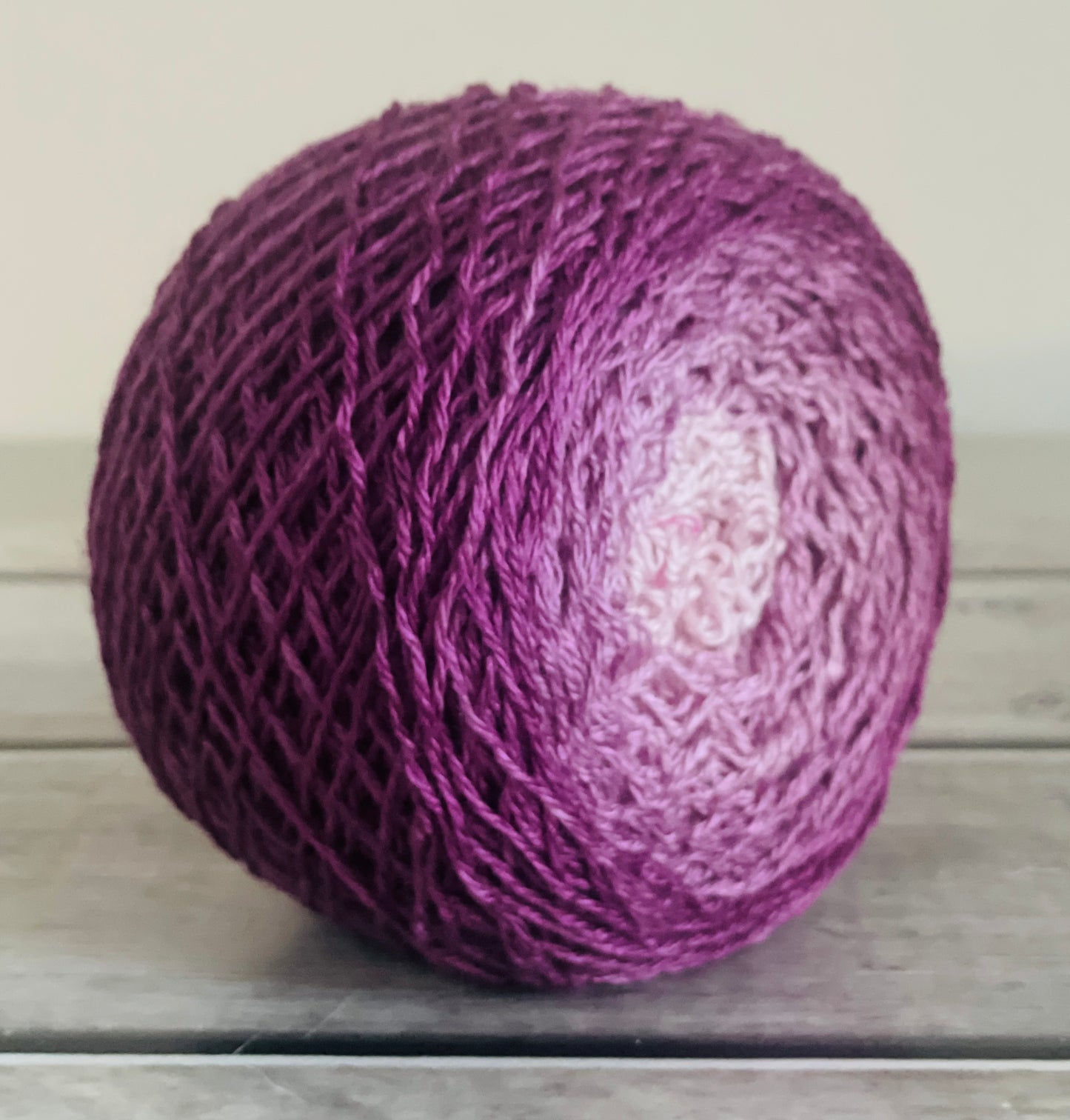 Tea Rose ooak - 4 ply merino/silk - 400m/100gms - White Cloud f (Copy)