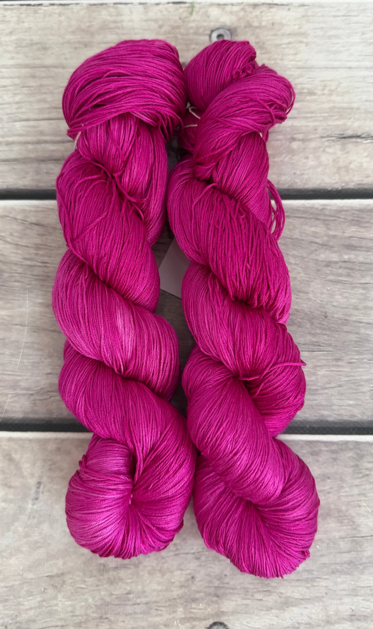 Dragonfruit - lace weight Mulberry silk - Rainflower lace