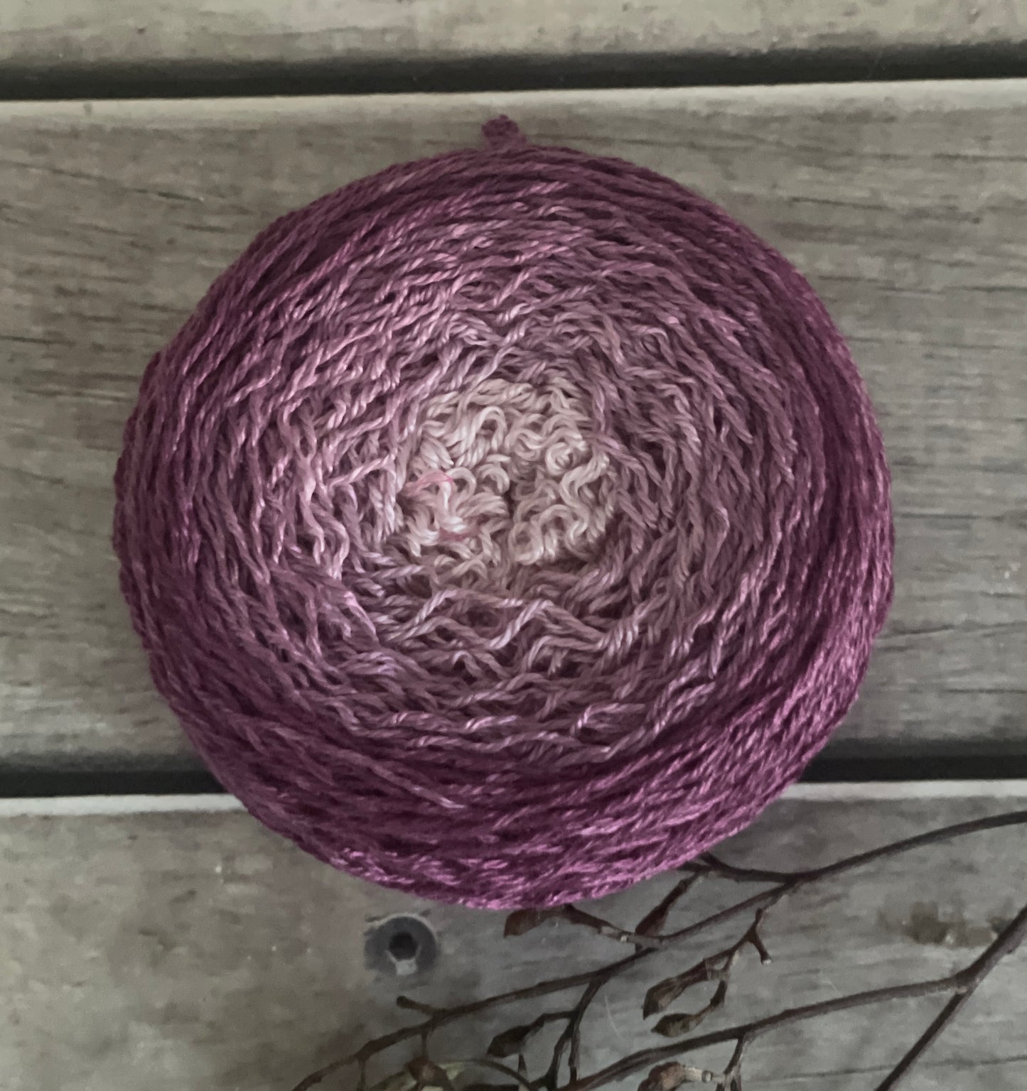 Tea Rose ooak - 4 ply merino/silk - 400m/100gms - White Cloud f (Copy)