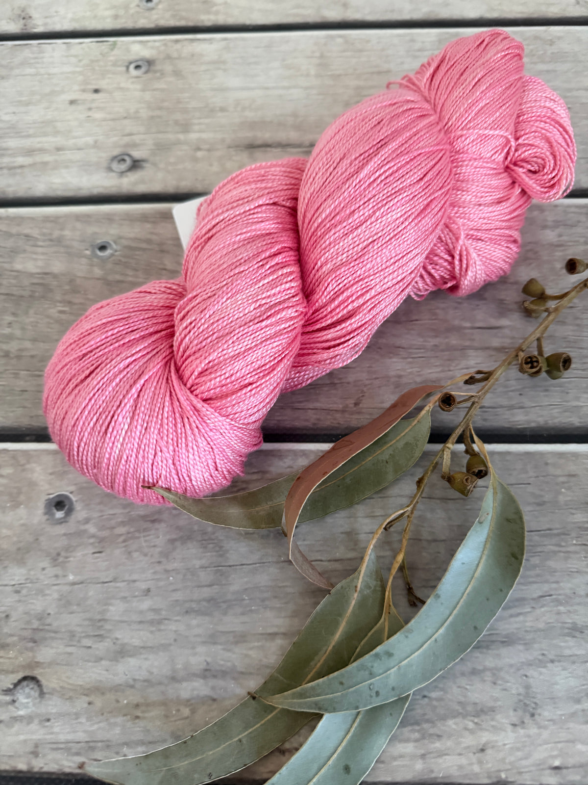 Rose Blush - 4 ply in pure Mulberry silk - Ginseng f