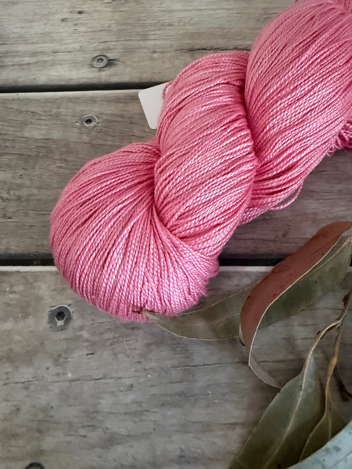 Rose Blush - 4 ply in pure Mulberry silk - Ginseng f