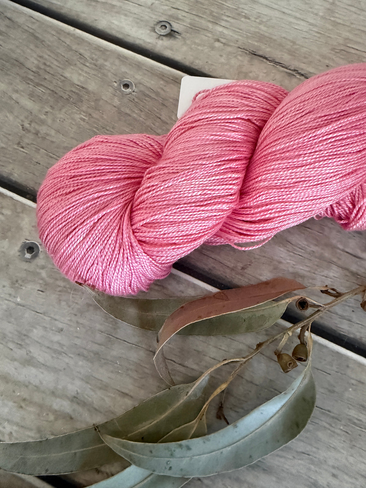 Rose Blush - 4 ply in pure Mulberry silk - Ginseng f