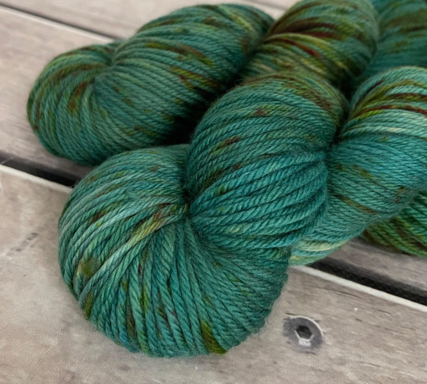 Deep Patina ooak - Darjeeling DK sock yarn - 8 ply