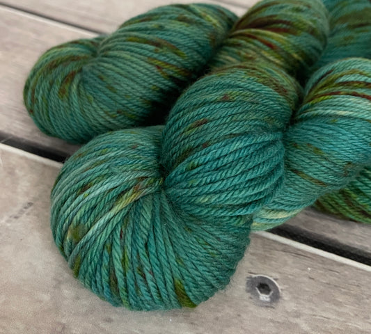 Deep Patina ooak - Darjeeling DK sock yarn - 8 ply