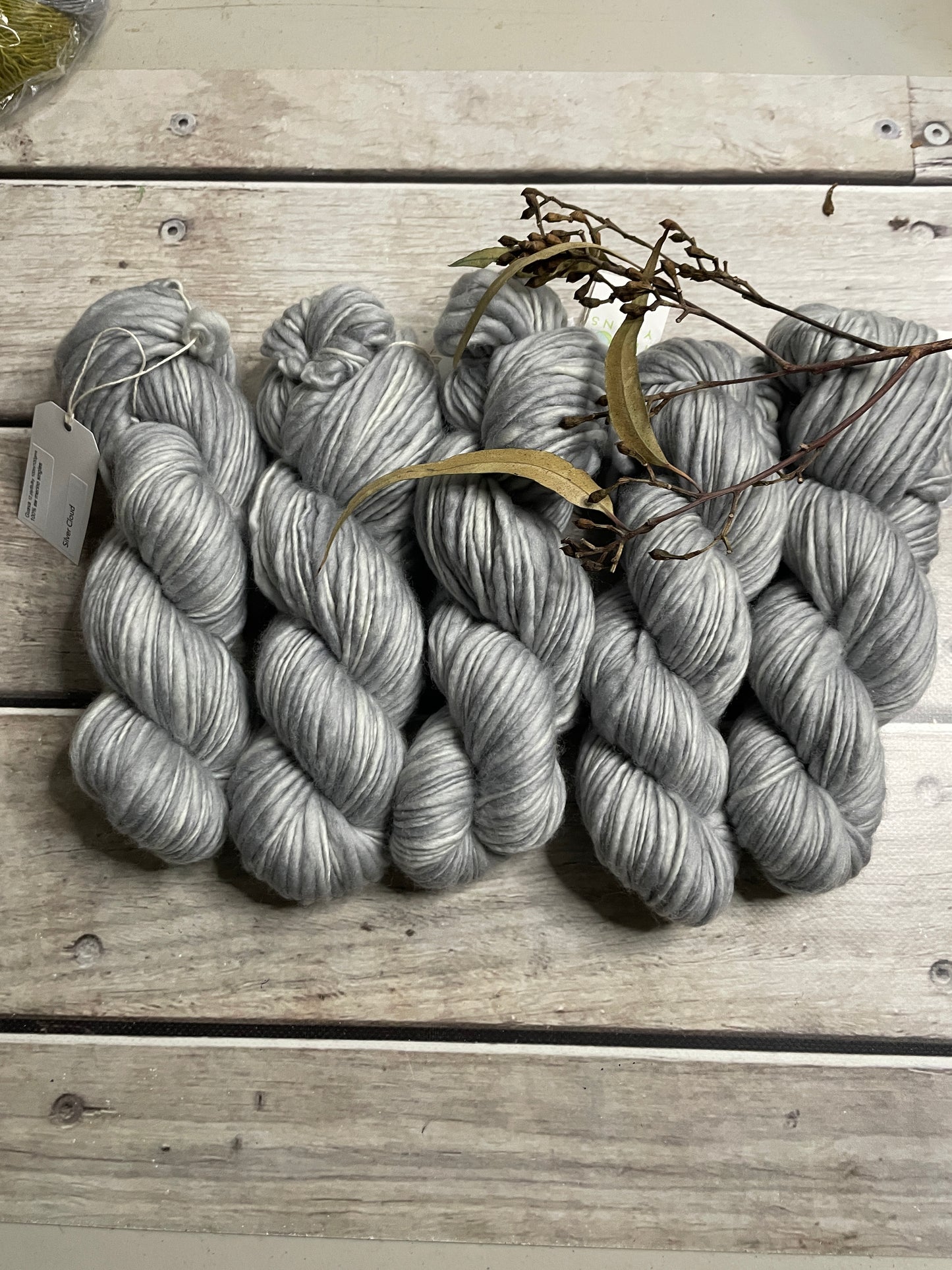 Silver Cloud- 12 Ply sw merino singles - Guava