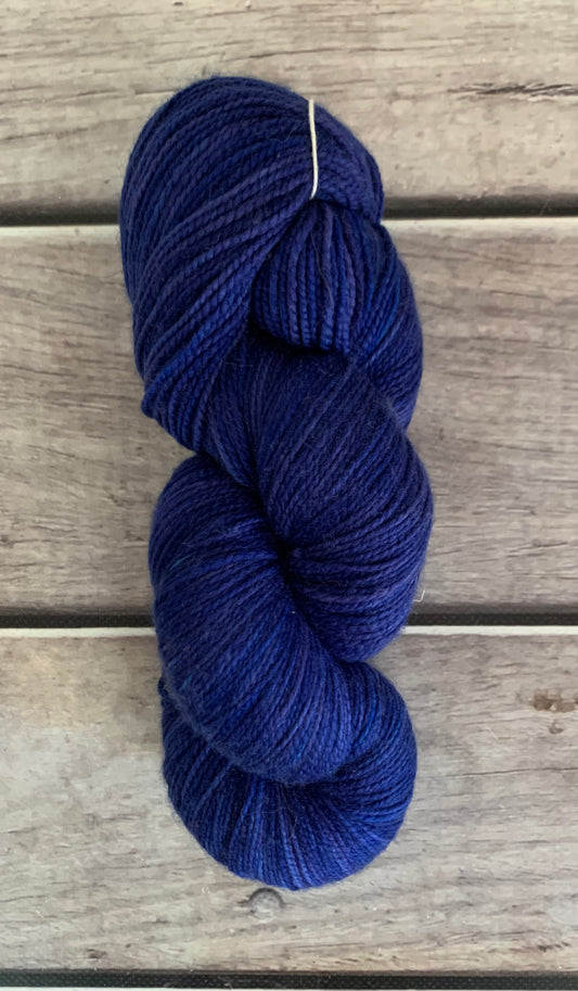 Briny Blue ooak on Bush Sock Yarn - 4 ply OB