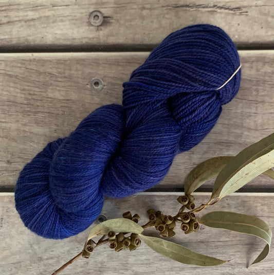 Briny Blue ooak on Bush Sock Yarn - 4 ply OB