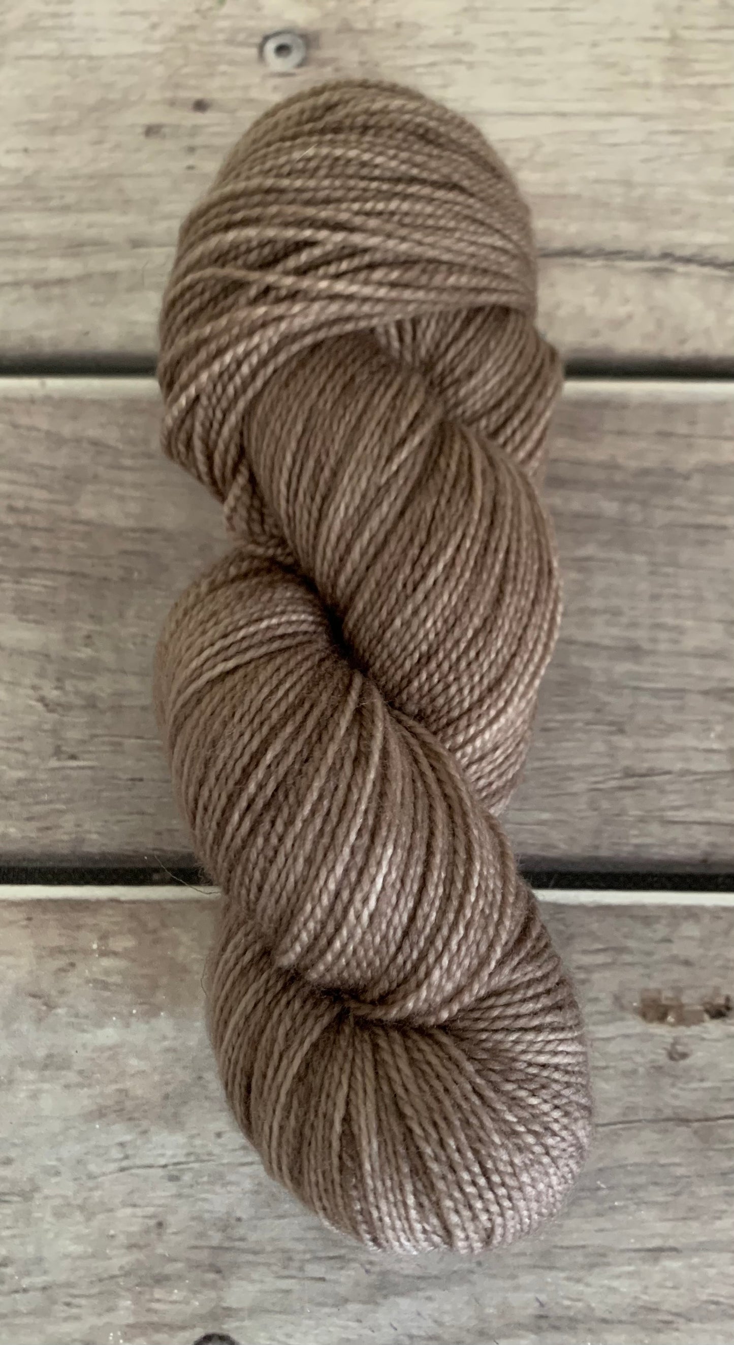 Mushroom ooak on Bush Sock Yarn - 4 ply OB
