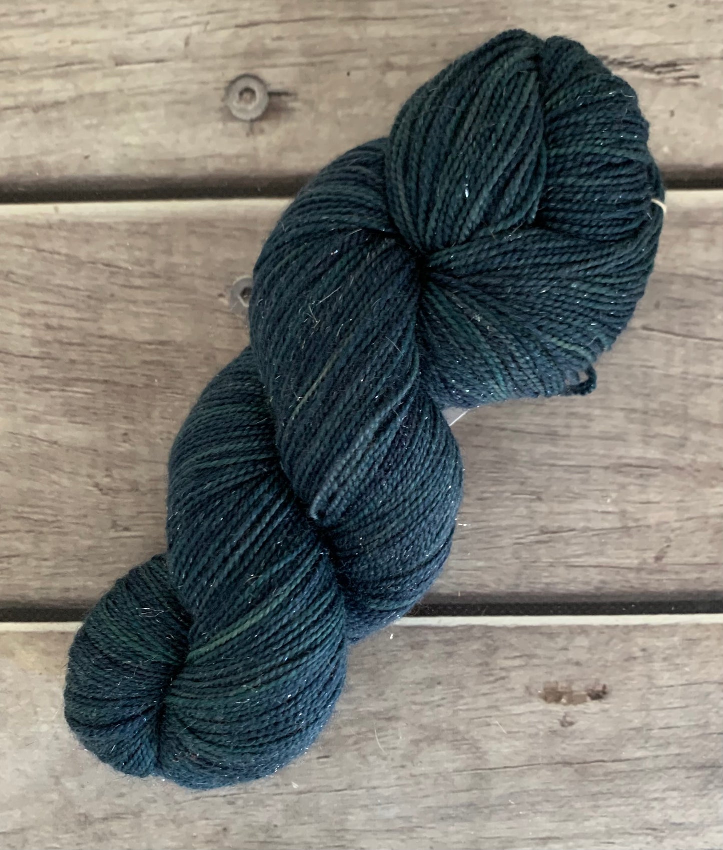 Midnight - sparkle sock yarn in merino and nylon Yin Hou OB