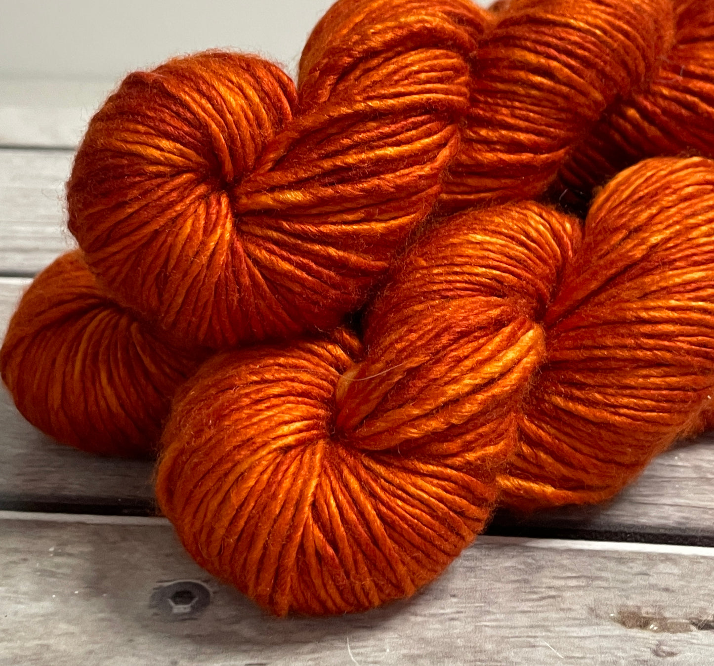 Tamarind Sunset - 10 ply merino/silk singles - Peach