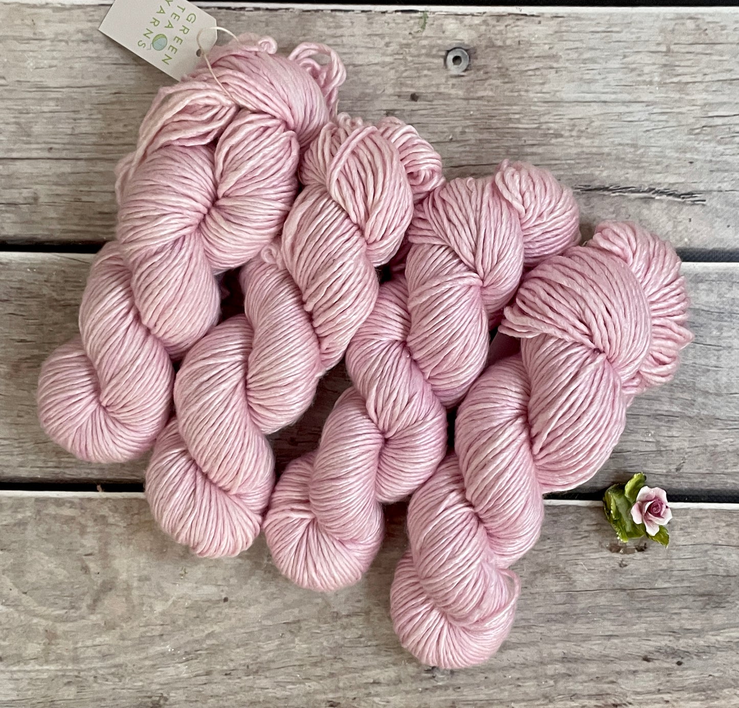 Pale Dragon - 10 ply merino/silk singles - Peach