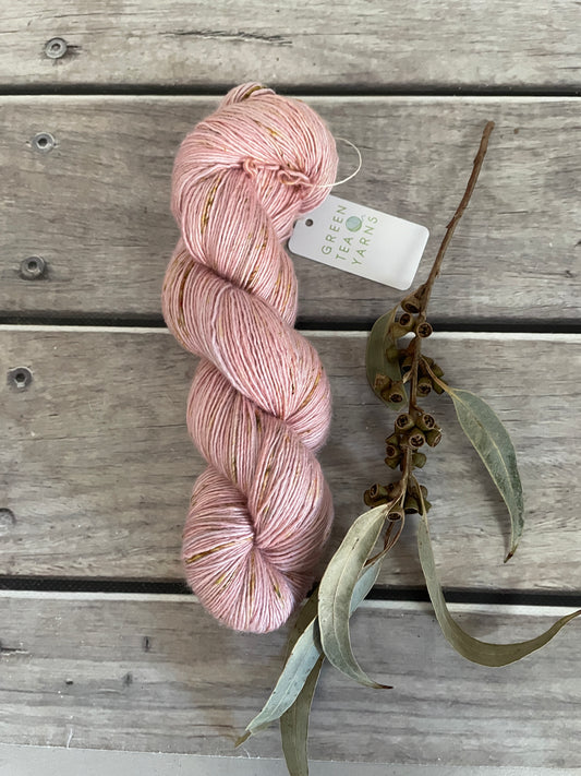 Speckled Dragon - 4 ply in Mulberry silk and Merino singles yarn - Osmanthus