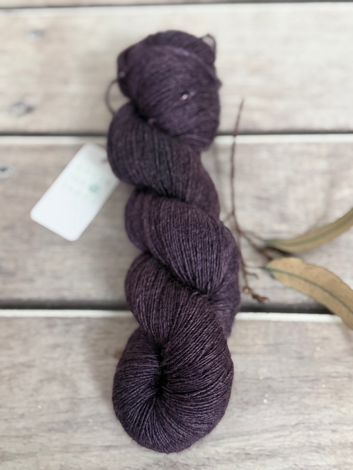 Damson -  Merino and Silk 4 ply single - Osmanthus