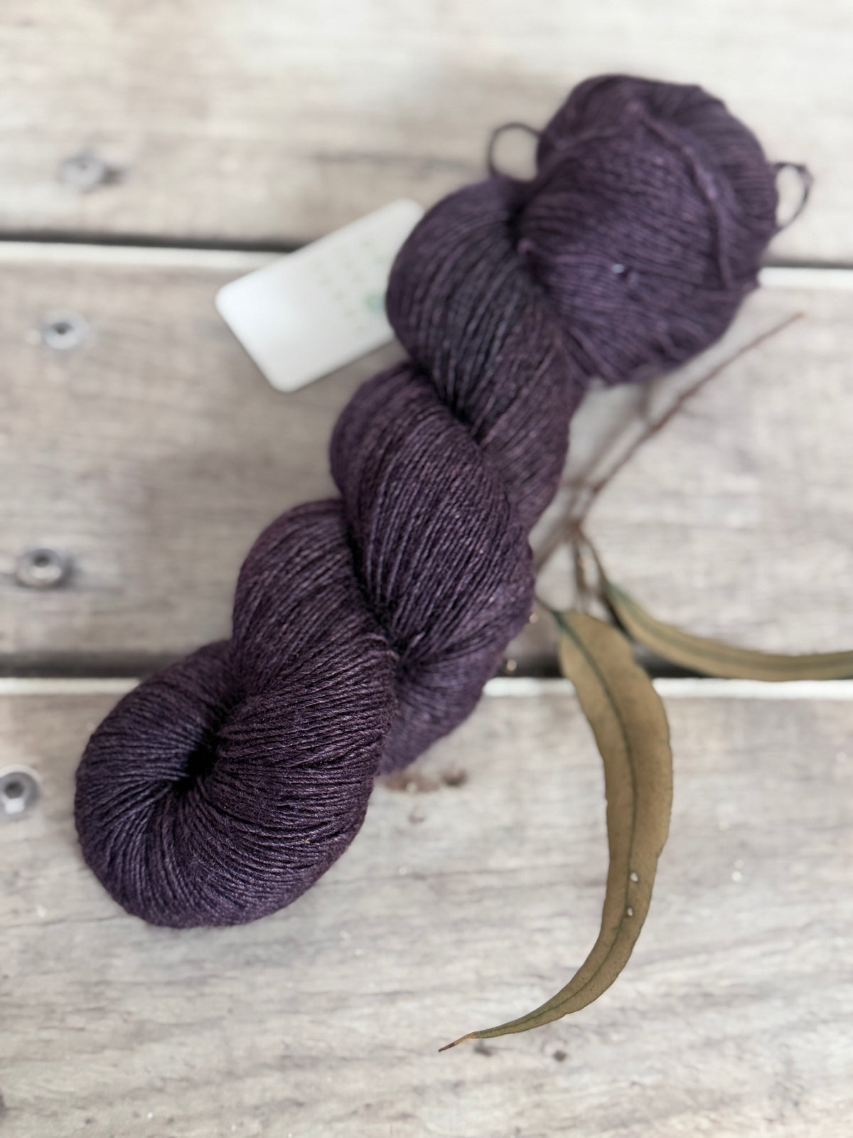 Damson -  Merino and Silk 4 ply single - Osmanthus