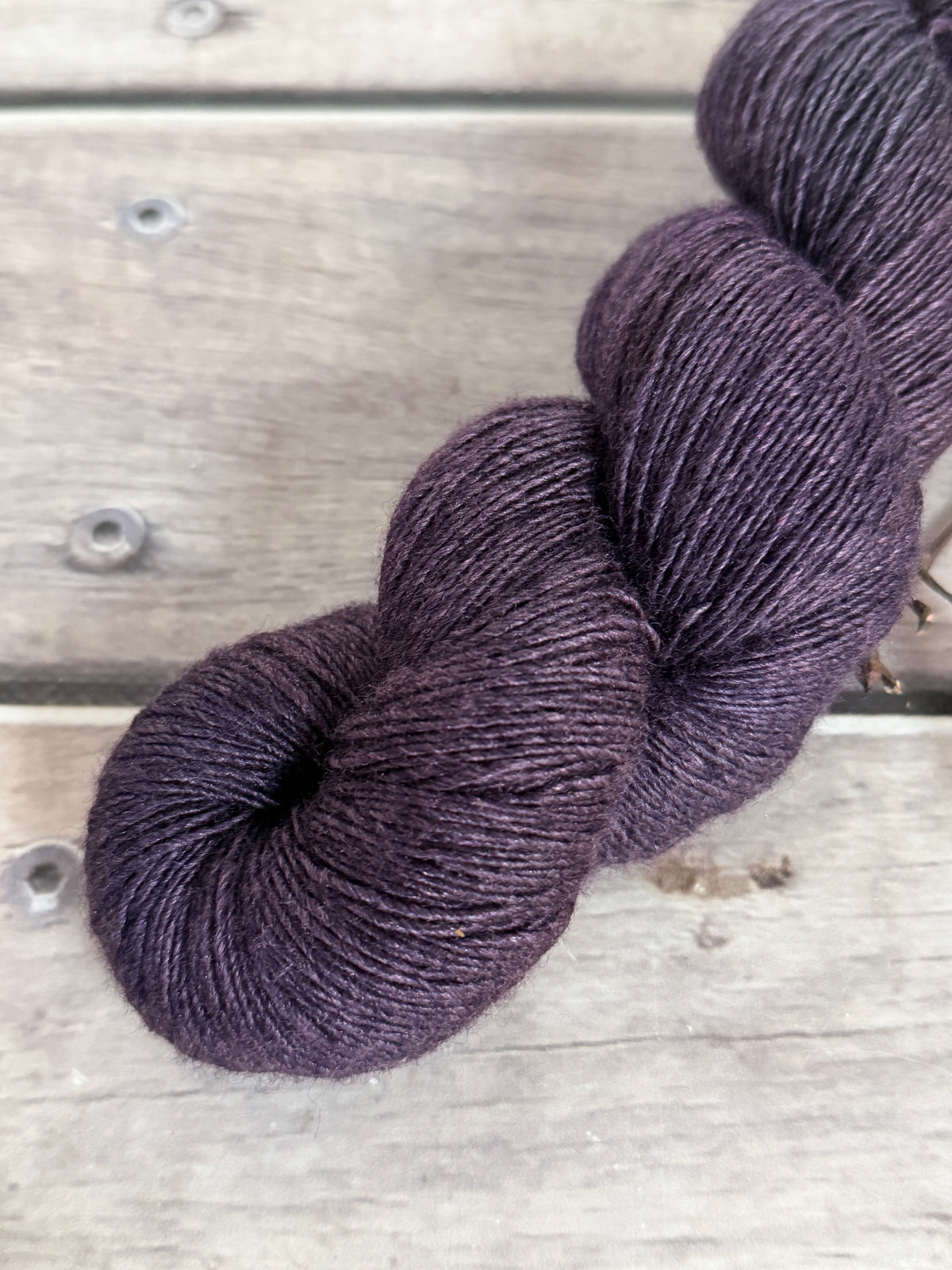 Damson -  Merino and Silk 4 ply single - Osmanthus