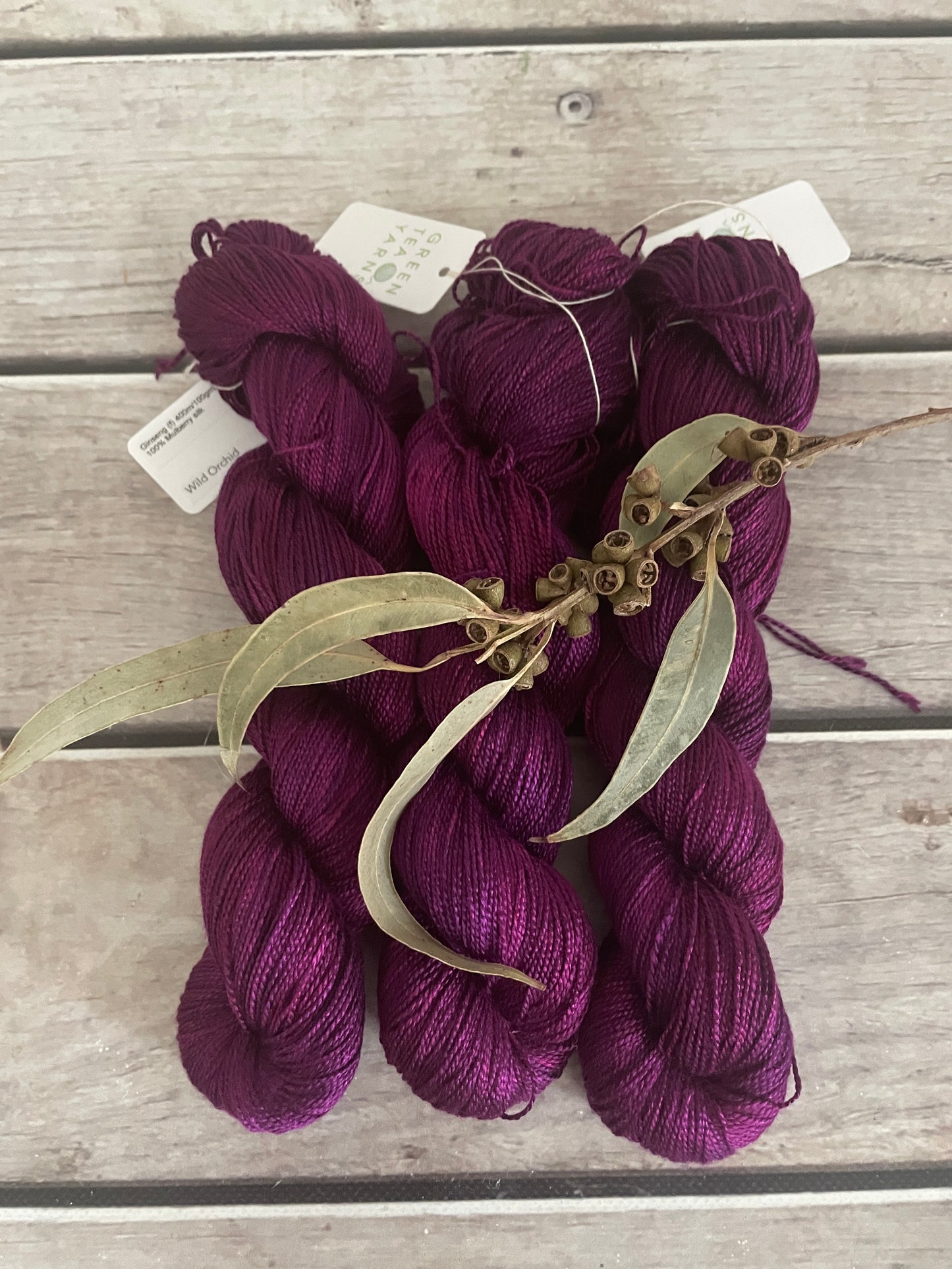 Wild Orchid - 4 ply in Mulberry silk - Ginseng f