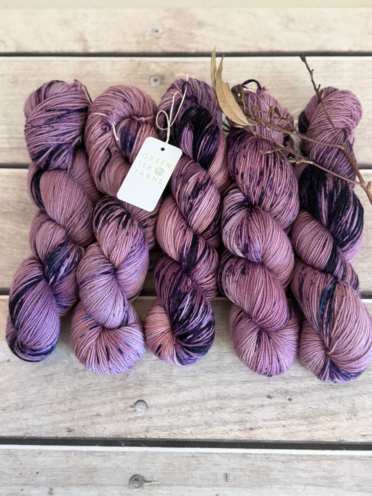 Grape Crush ooak - 4 ply merino/ nylon sock yarn- Darjeeling