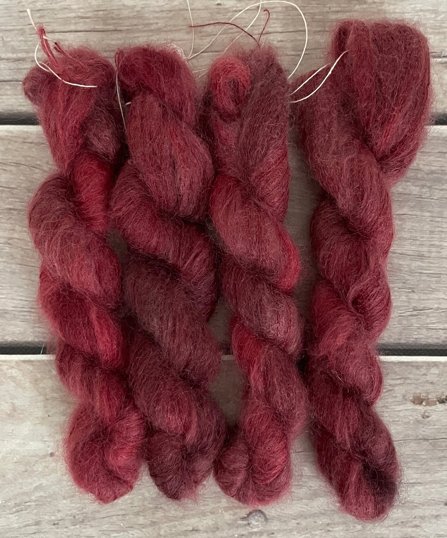 New Red - on Shui Yun mini - silk/mohair - lace weight, 2 ply