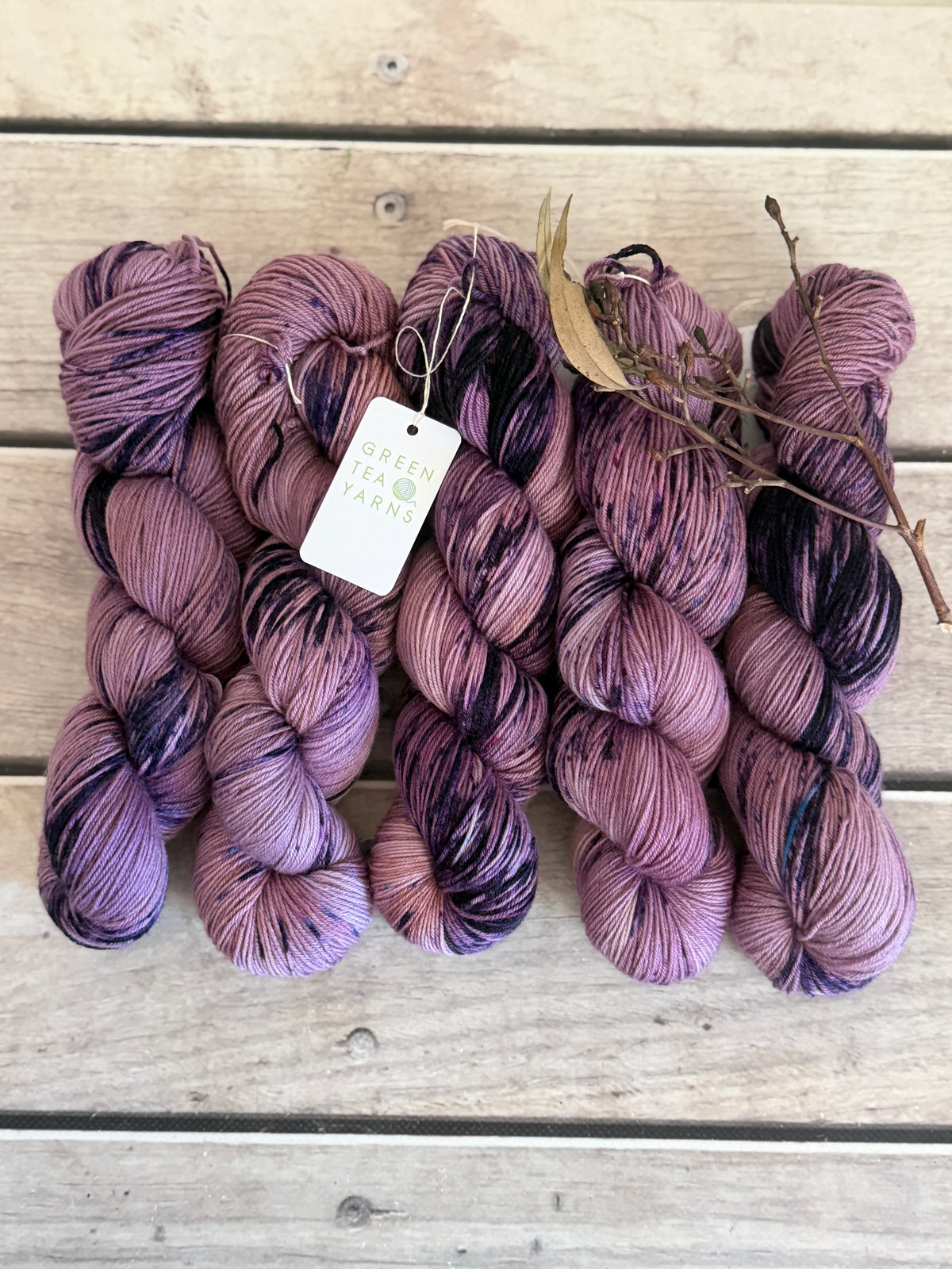 Grape Crush ooak - 4 ply merino/ nylon sock yarn- Darjeeling