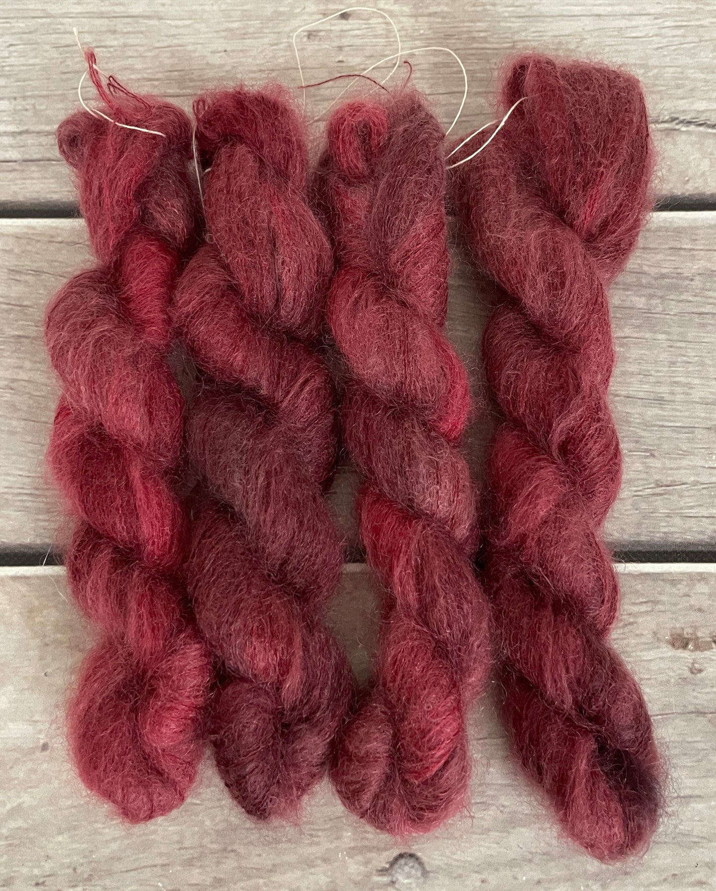 New Red - on Shui Yun mini - silk/mohair - lace weight, 2 ply